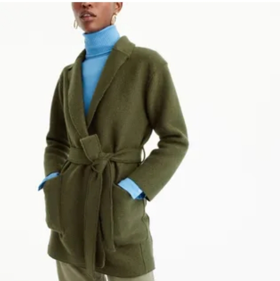J.Crew Boiled Wool Wrap Coat - Picture 4 of 8
